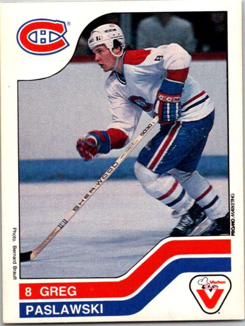 1983-84 Vachon Food Canadiens #52 Greg Paslawski V51326 Image 1