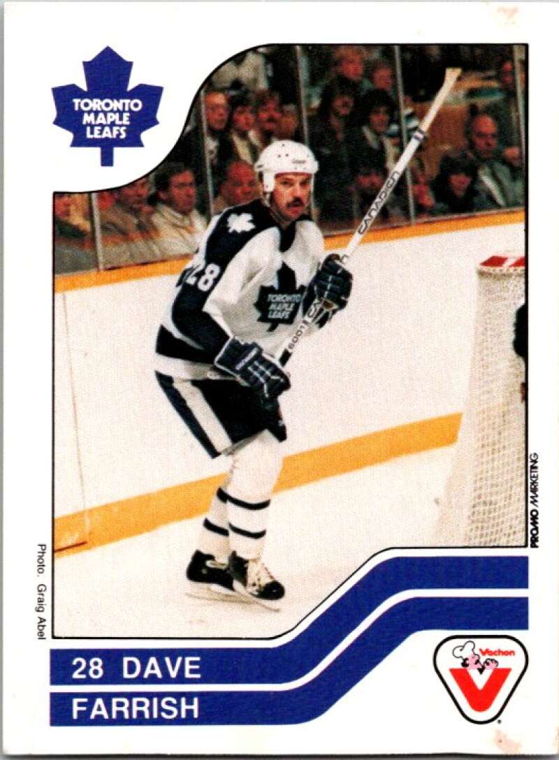 1983-84 Vachon Food Maple Leafs #85 Dave Farrish V51376 Image 1
