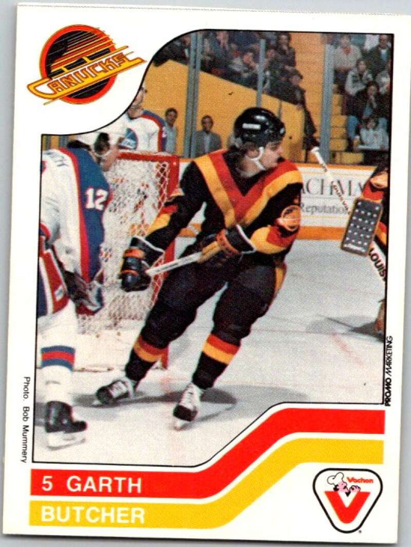 1983-84 Vachon Food Canucks #103 Garth Butcher V51399 Image 1
