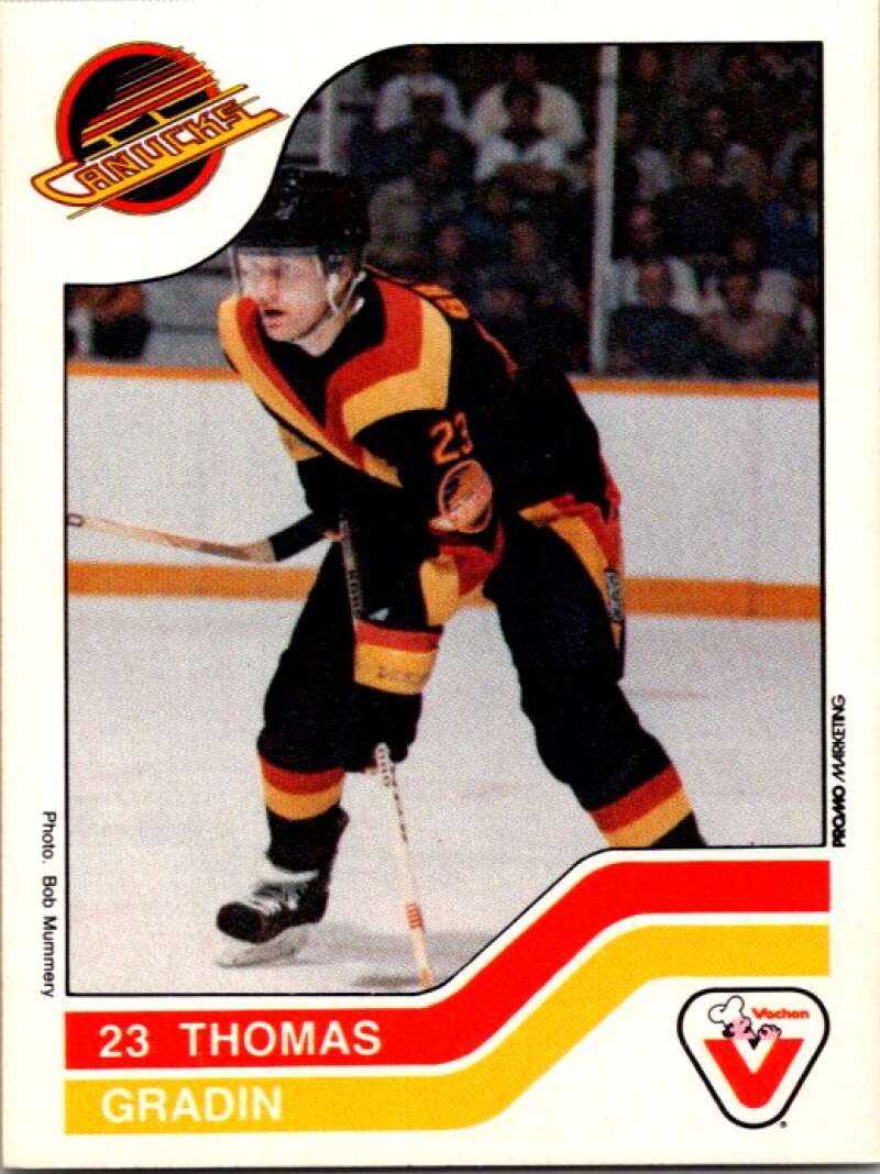 1983-84 Vachon Food Canucks #107 Thomas Gradin V51404 Image 1