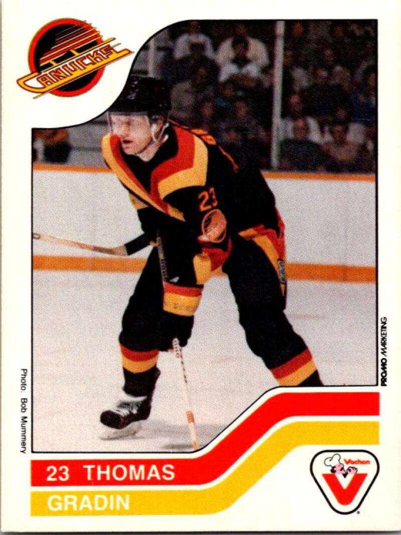 1983-84 Vachon Food Canucks #107 Thomas Gradin V51405 Image 1