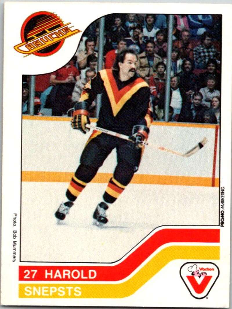 1983-84 Vachon Food Canucks #117 Harold Snepsts V51420 Image 1