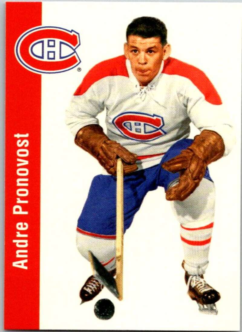 1994-95 Parkhurst Missing Link #75 Andre Pronovost Montreal Canadiens V51469 Image 1