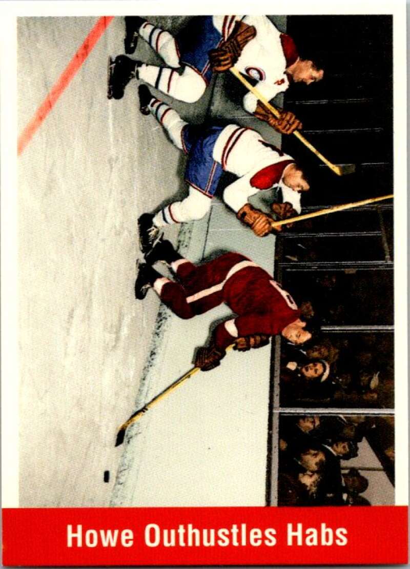 1994-95 Parkhurst Missing Link #162 Howe Outhustles Habs V51510 Image 1