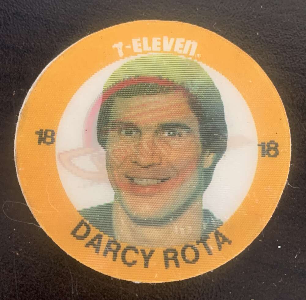 1984-85 7-Eleven Hockey Disc Darcy Rota Canucks V51520 Image 1