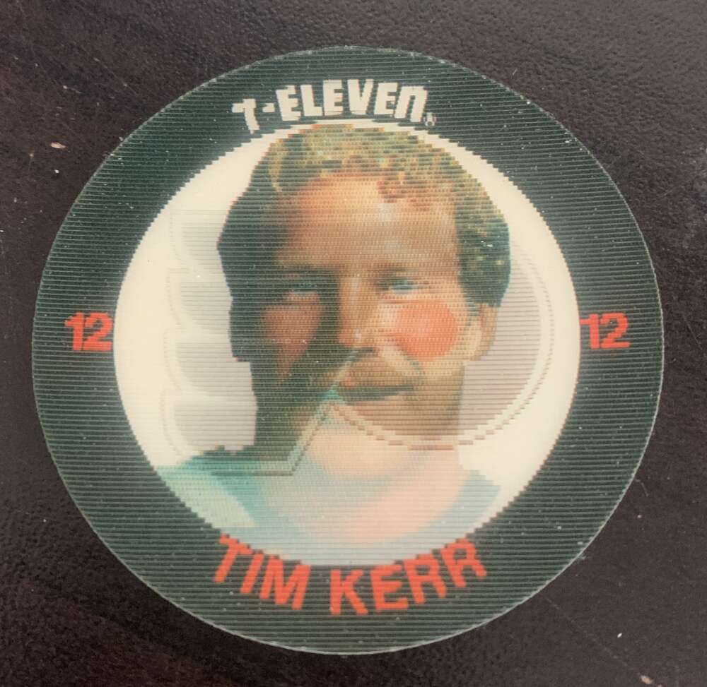 1984-85 7-Eleven Hockey Disc Tim Kerr Flyers V51533 Image 1
