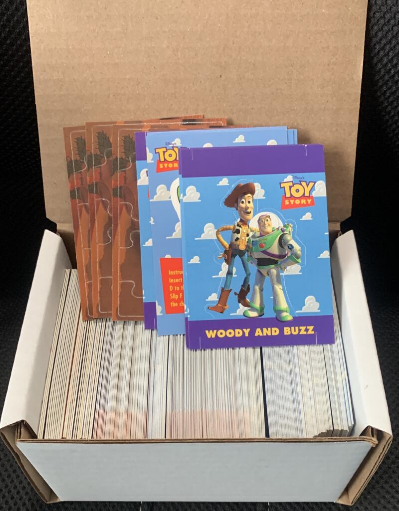 1995 SkyBox Disney's Toy Story Puzzle Trading Cards - Lot over 300 cards! Image 1
