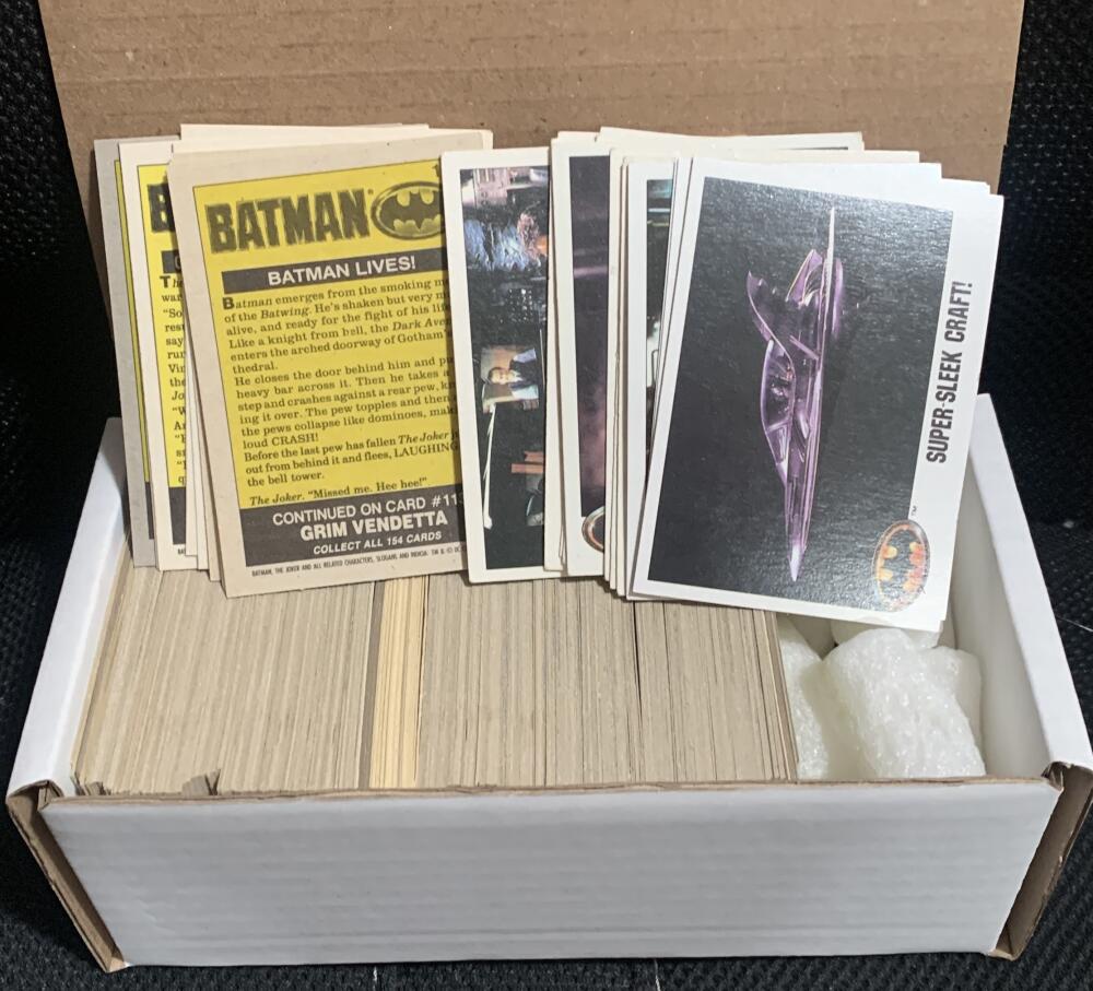 1989 Topps/OPC Batman Movie Series 1 Trading Cards - Lot Over 350 cards! Image 1
