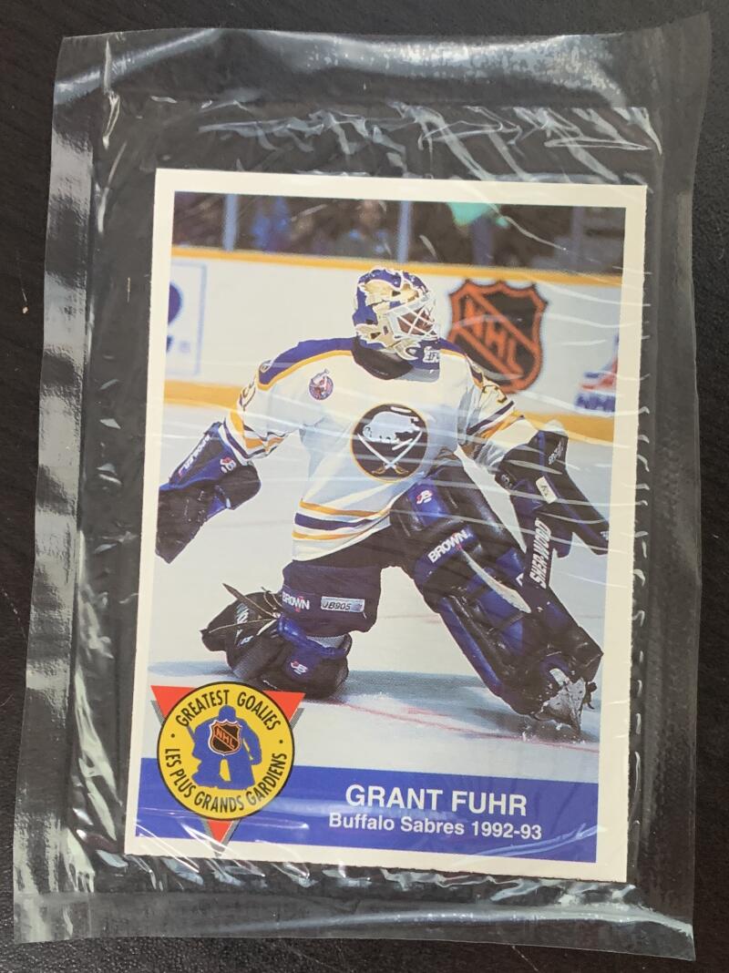 1993-94 High Liner Fish Greatest Goalies Grant Fuhr - Sealed V51554 Image 1