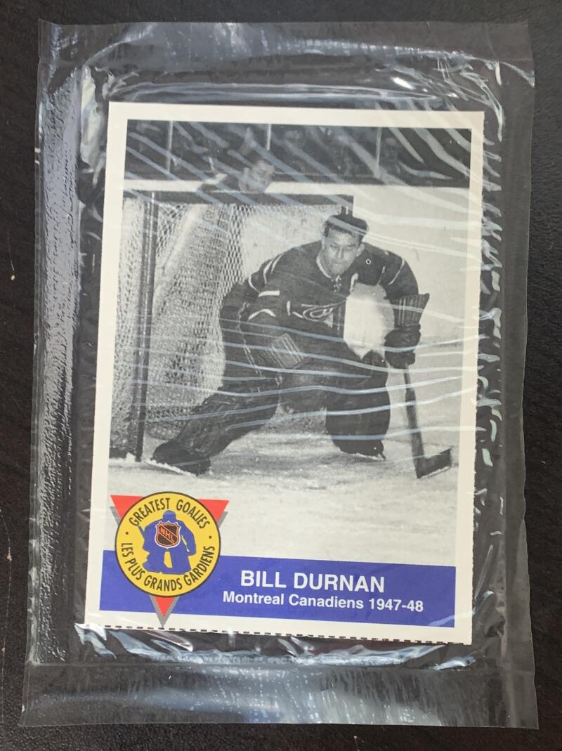 1993-94 High Liner Fish Greatest Goalies Bill Durnan - Sealed V51555 Image 1