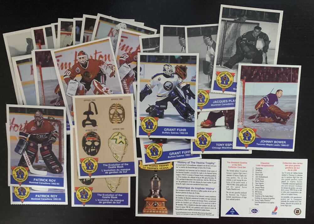 1993-94 High Liner Fish Greatest Goalies Hockey Lot of 29 Cards V51560 Image 1