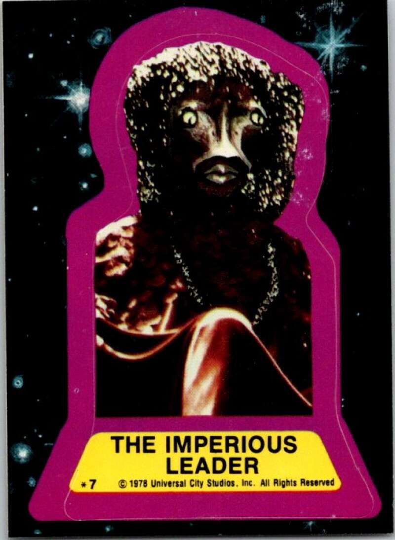 1978 Battlestar Galactica Stickers #7 The Imperious Leader V51563 Image 1