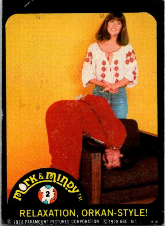 1978 Mork and Mindy Stickers #2 Relaxationâ¦.  V51567 Image 1
