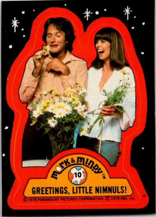 1978 Mork and Mindy Stickers #10 Greetings Little Nimnuls  V51581 Image 1