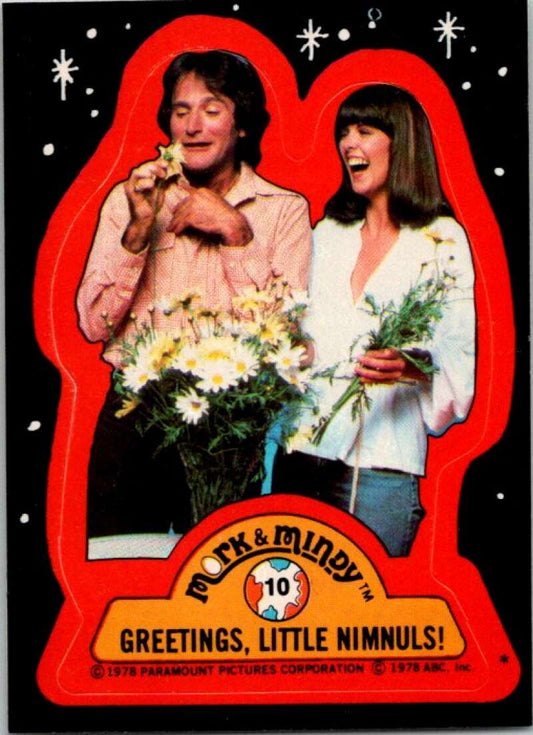 1978 Mork and Mindy Stickers #10 Greetings Little Nimnuls  V51582 Image 1
