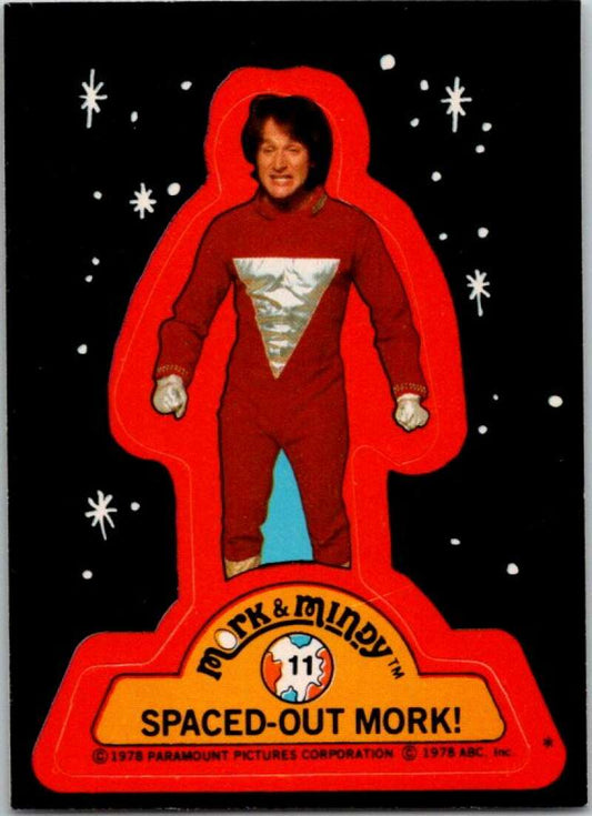 1978 Mork and Mindy Stickers #11 Spaced-Out Mork V51583 Image 1