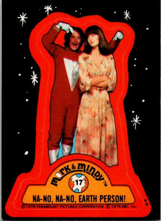 1978 Mork and Mindy Stickers #17 Na-No, Na-No.. V51591 Image 1