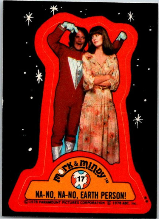 1978 Mork and Mindy Stickers #17 Na-No, Na-No.. V51592 Image 1