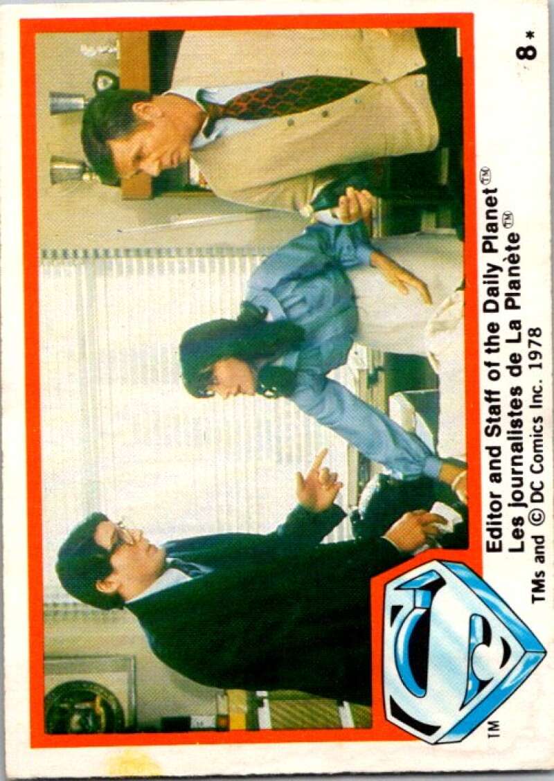 1978 OPC Superman #8 Editor Staff of the Daily Planet V51651 Image 1