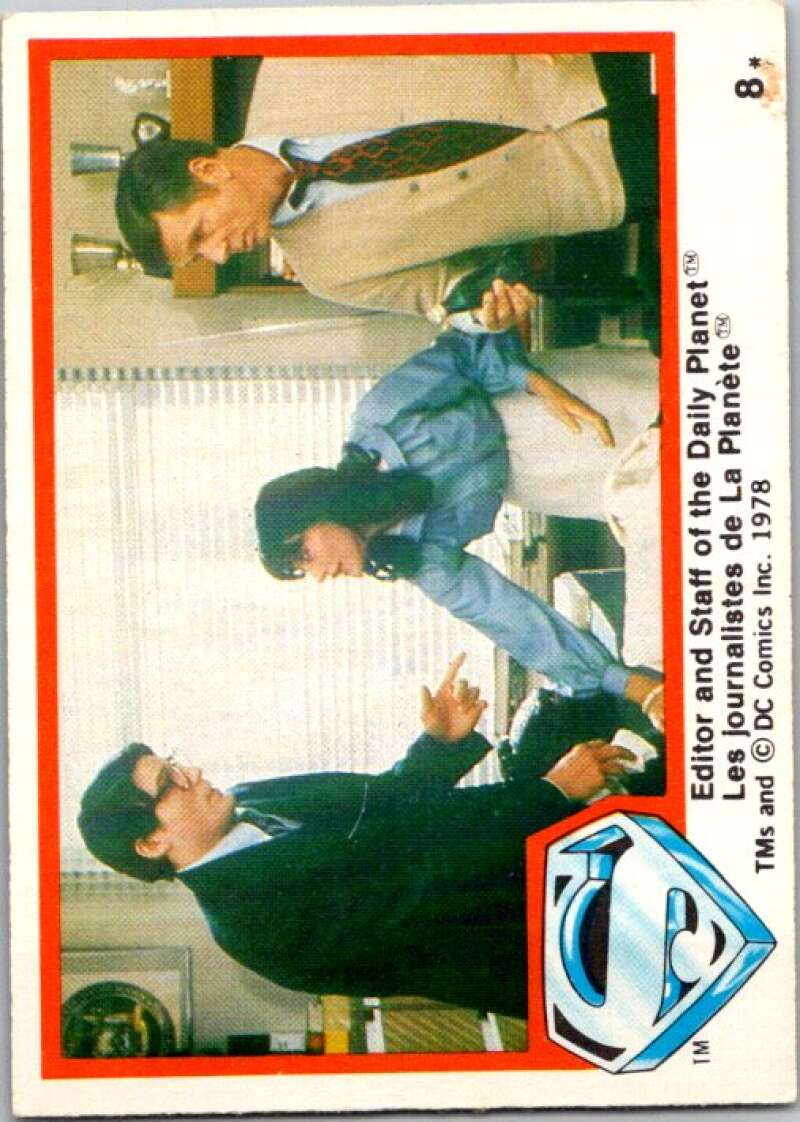 1978 OPC Superman #8 Editor Staff of the Daily Planet V51652 Image 1