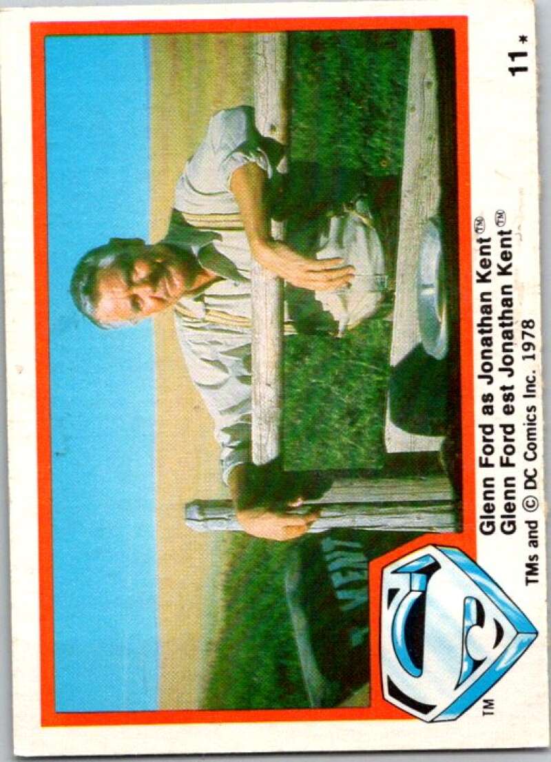 1978 OPC Superman #11 Glenn Ford as Jonathan Kent V51666 Image 1