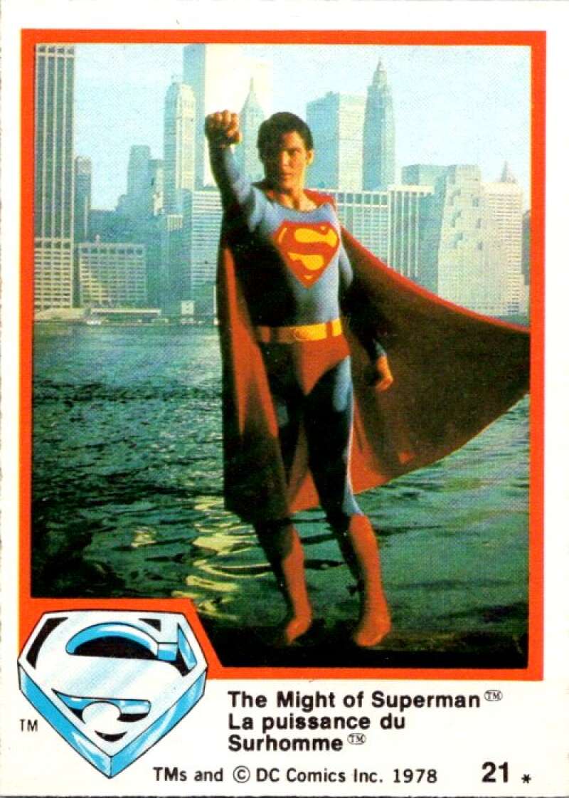 1978 OPC Superman #21 The Might of Superman V51710 Image 1