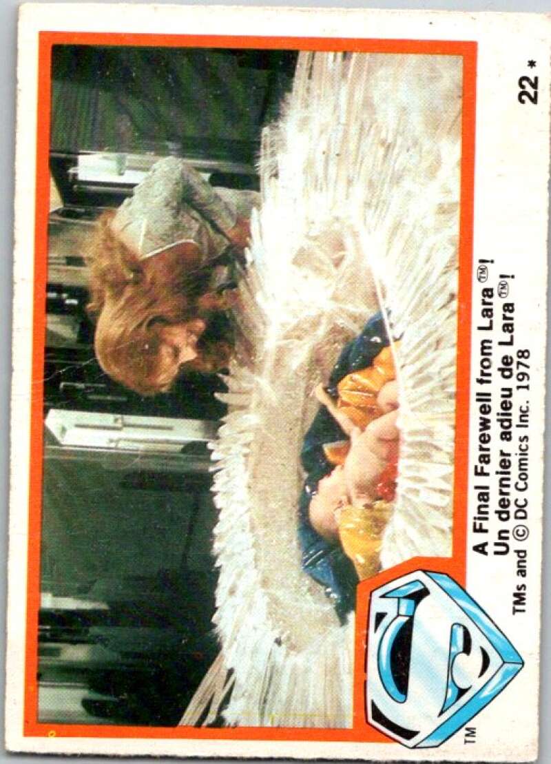 1978 OPC Superman #22 A Final Farewell from Lara V51716 Image 1