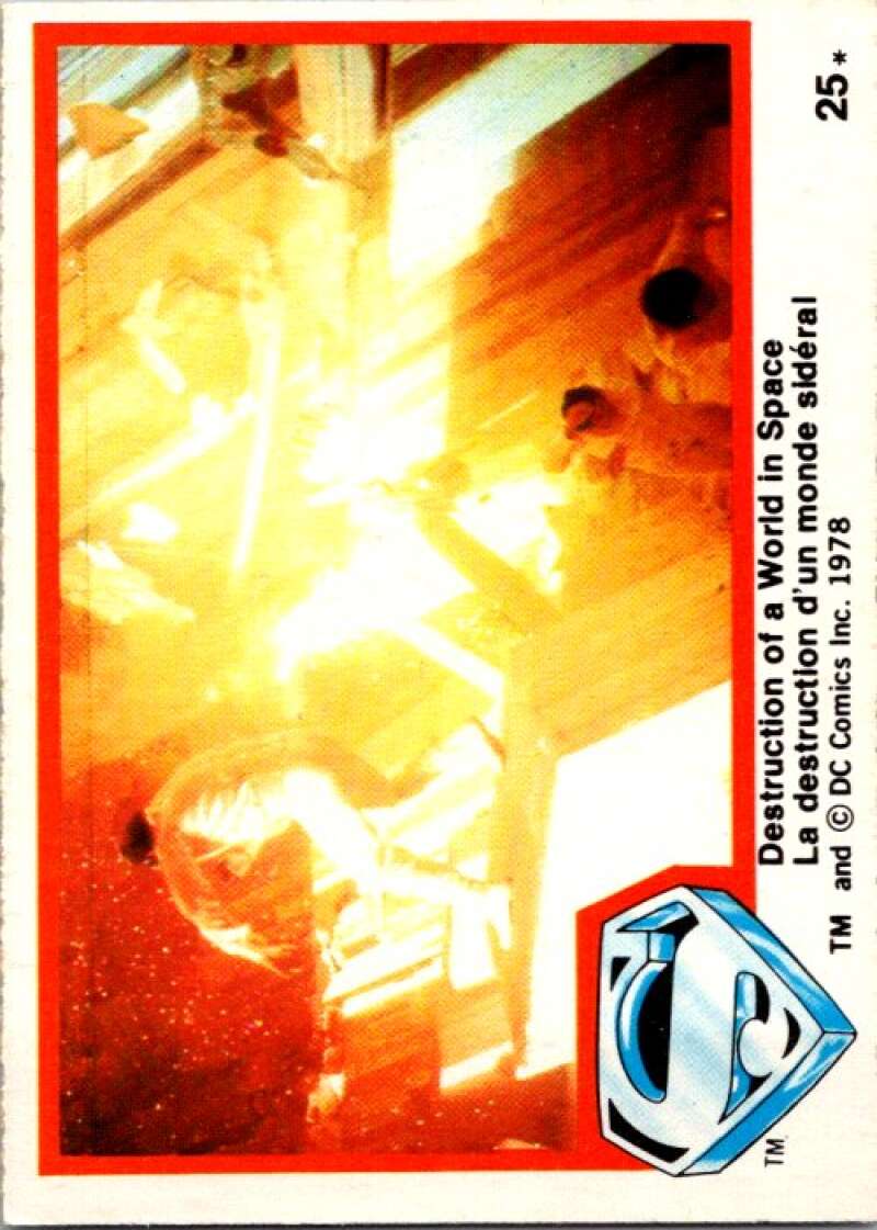 1978 OPC Superman #25 Destruction of World in Space V51737 Image 1