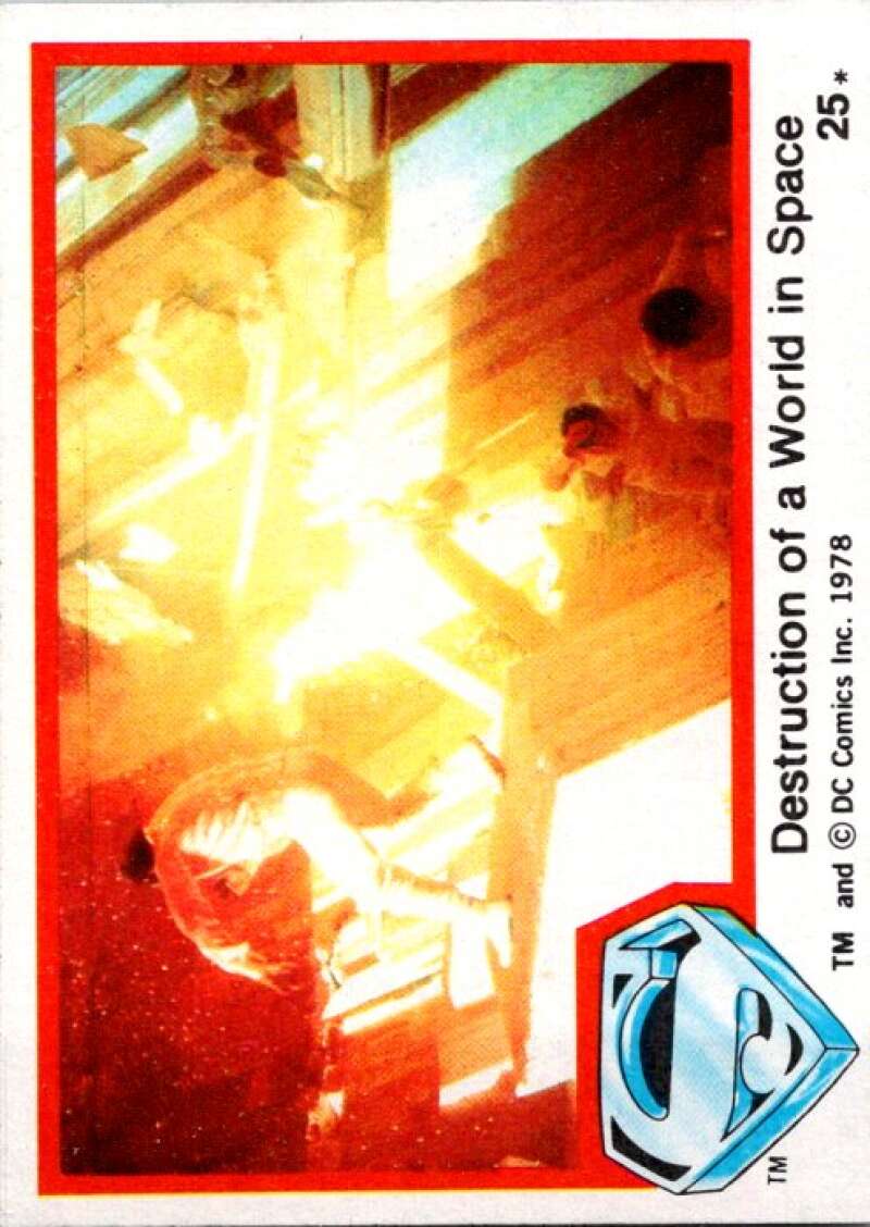 1978 Topps Superman #25 Destruction of World in Space V51739 Image 1