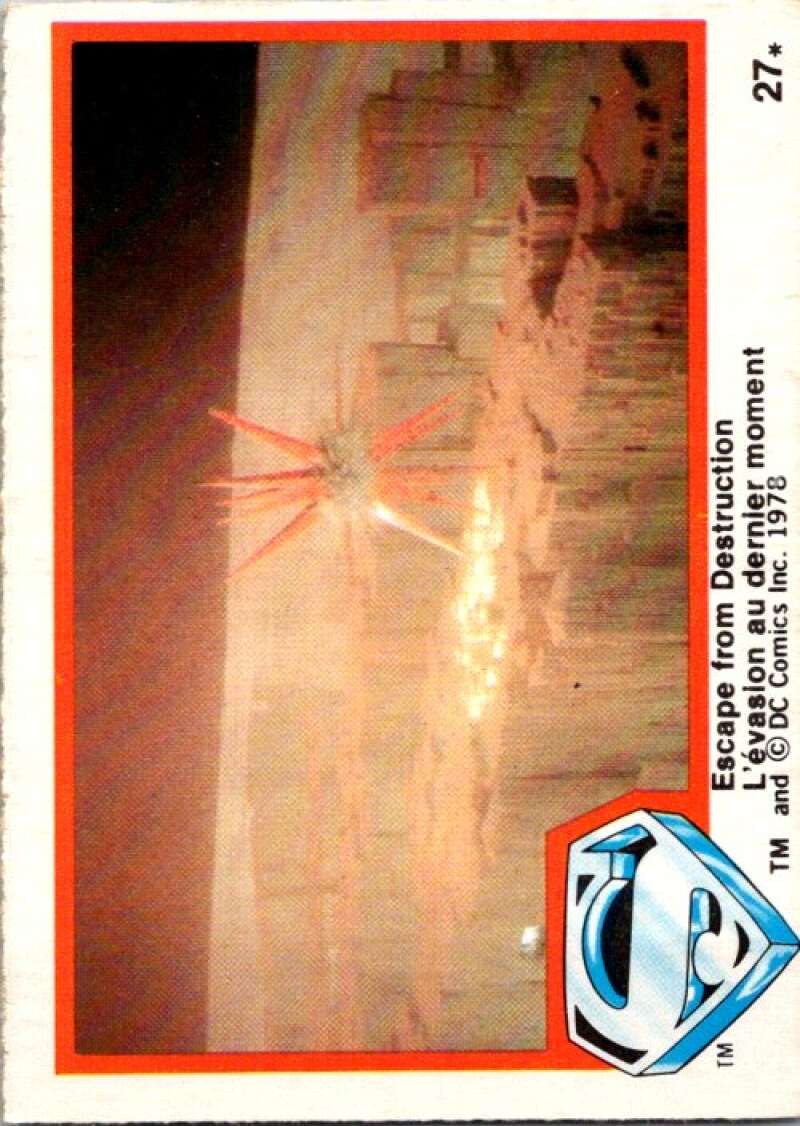 1978 OPC Superman #27 Escape from Destruction V51748 Image 1