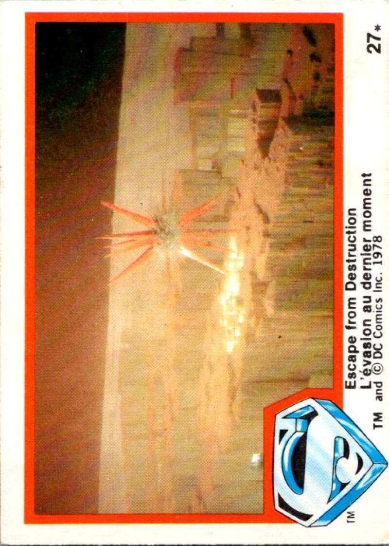 1978 OPC Superman #27 Escape from Destruction V51749 Image 1