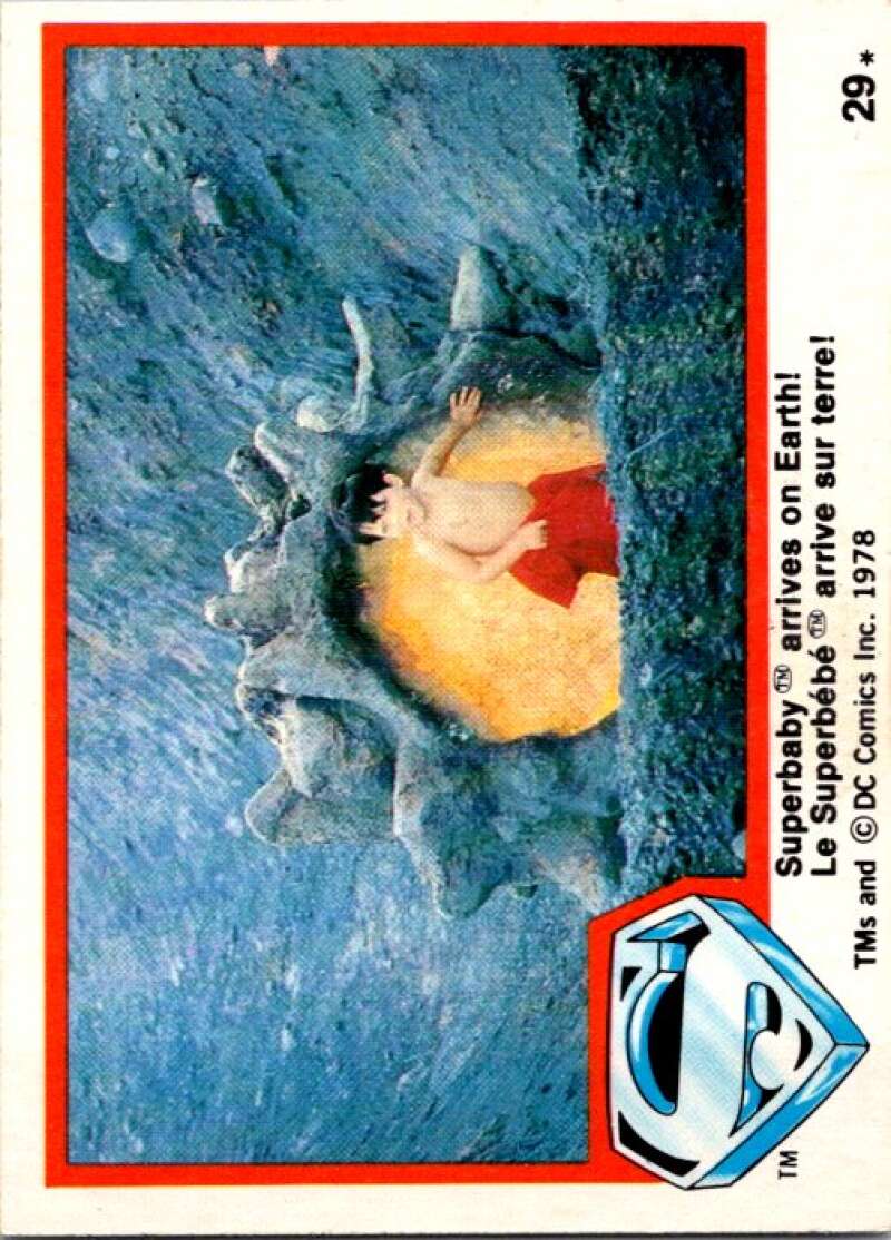 1978 OPC Superman #29 Superbaby arrives on Earth! V51755 Image 1