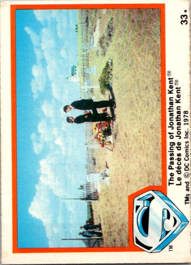1978 OPC Superman #33 The Passing of Jonathan Kent V51775 Image 1