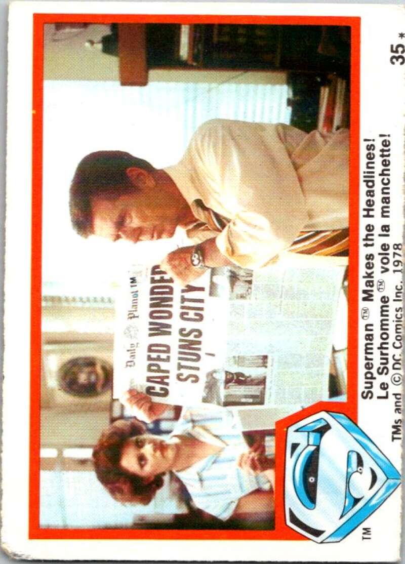1978 OPC Superman #35 Superman Makes the Headlines! V51785 Image 1