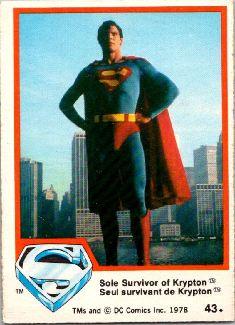 1978 OPC Superman #43 Sole Survivor of Krypton V51822 Image 1
