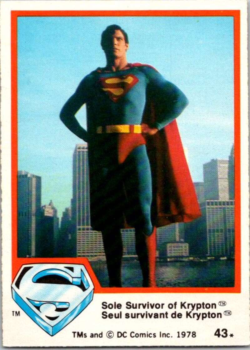 1978 OPC Superman #43 Sole Survivor of Krypton V51826 Image 1
