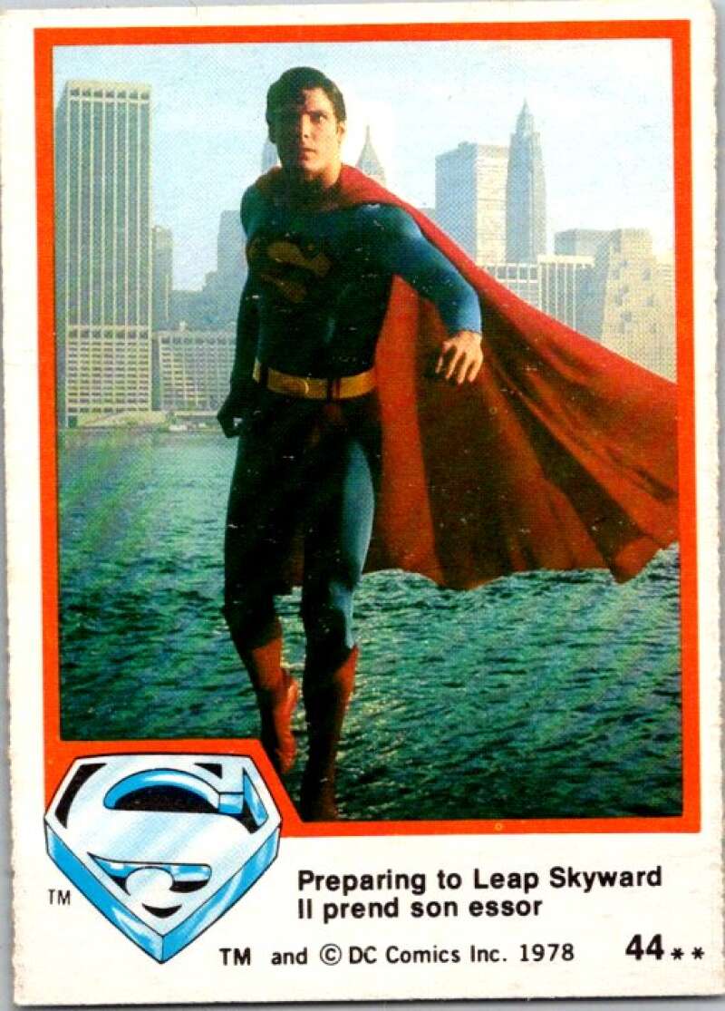 1978 OPC Superman #44 Preparing to Leap Skyward V51830 Image 1