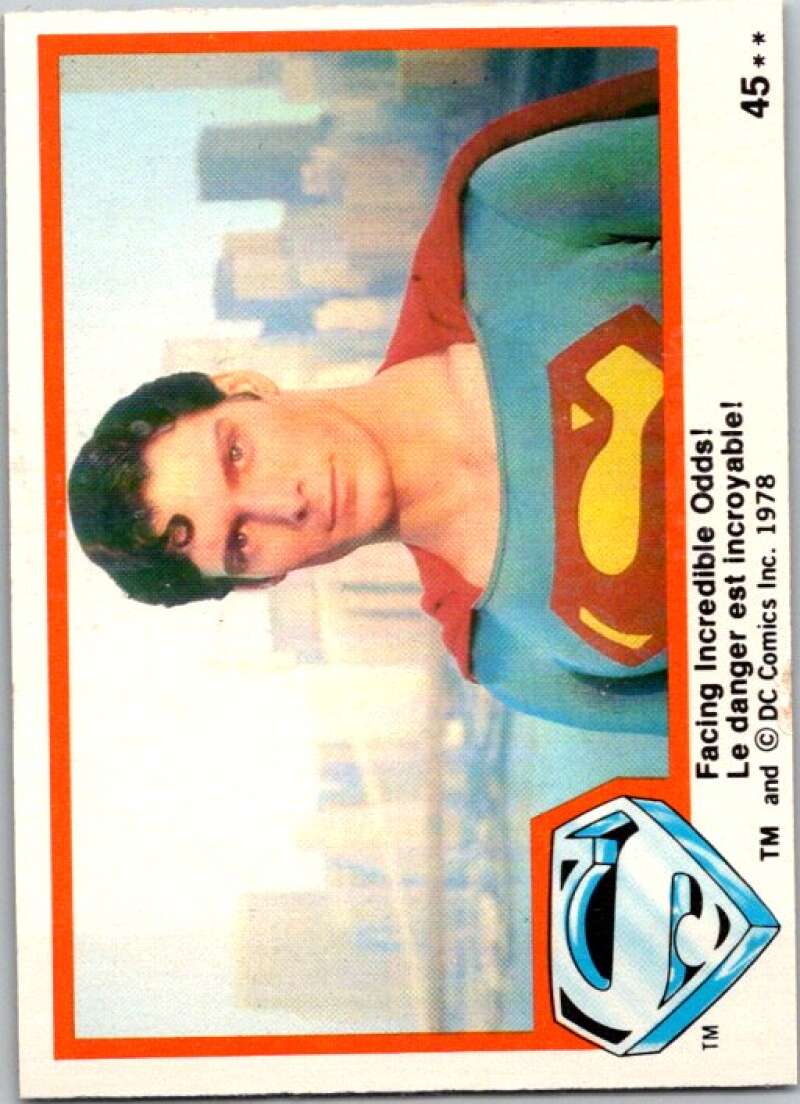1978 OPC Superman #45 Facing Incredible Odds! V51837 Image 1