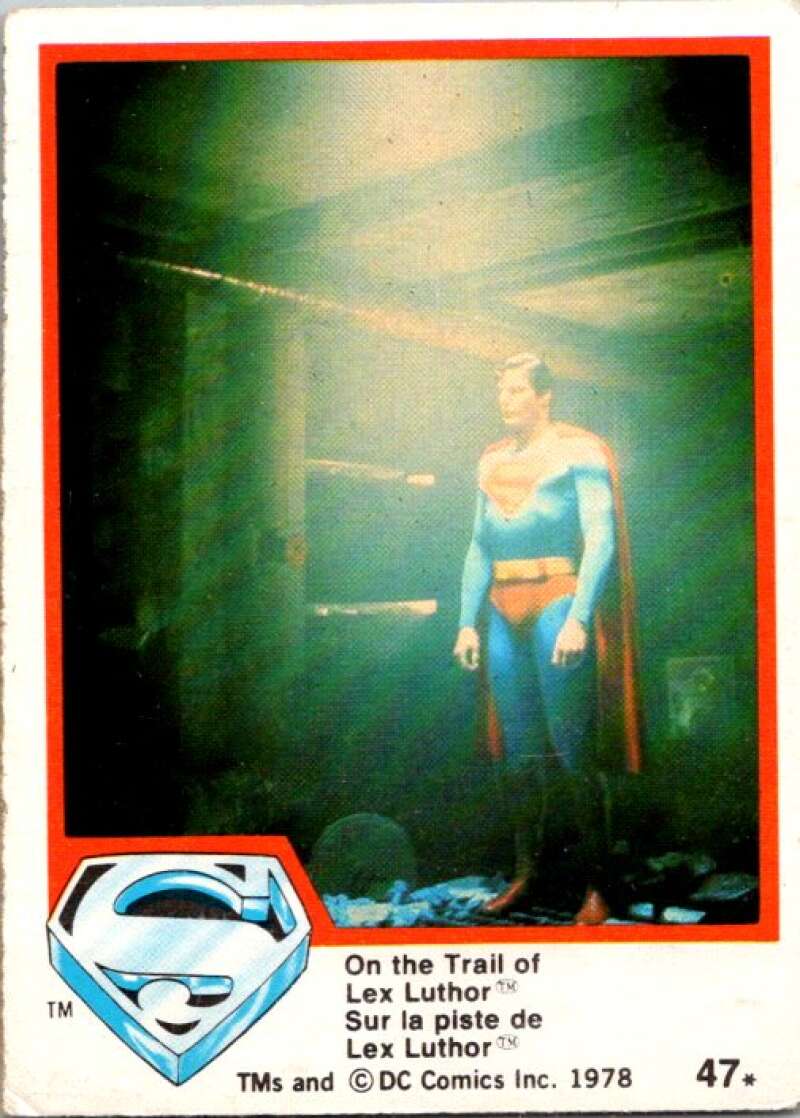 1978 OPC Superman #47 On the Trail of Lex Luthor V51844 Image 1
