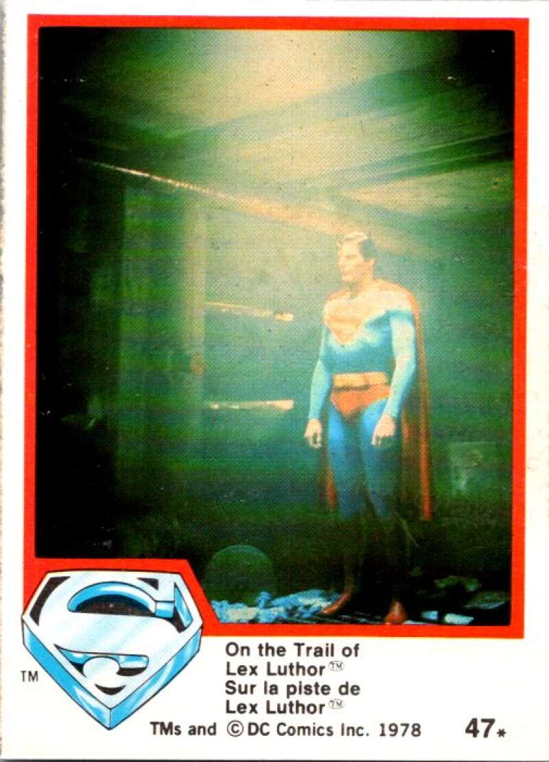 1978 OPC Superman #47 On the Trail of Lex Luthor V51847 Image 1