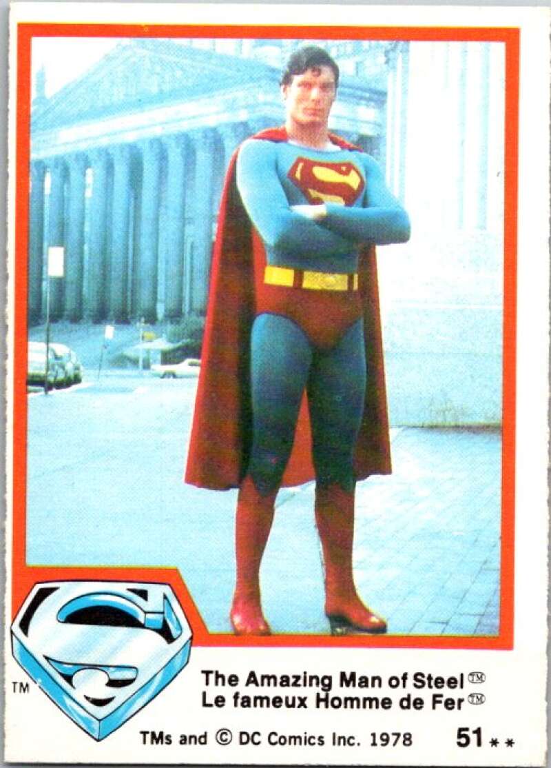1978 OPC Superman #51 The Amazing Man of Steel V51862 Image 1