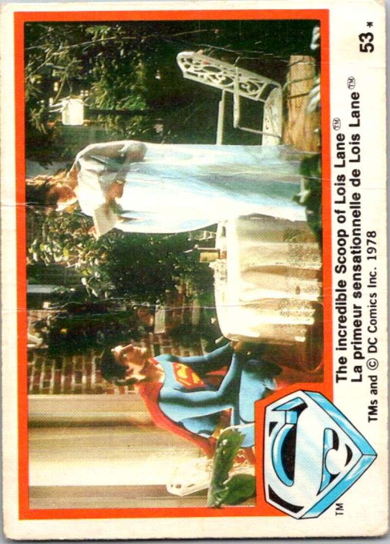1978 OPC Superman #53 The incredible Scoop of Lois V51870 Image 1