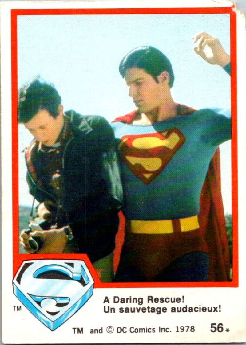 1978 OPC Superman #56 A Daring Rescue! V51882 Image 1