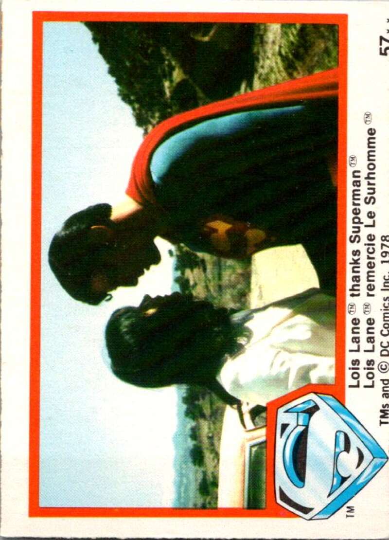 1978 OPC Superman #57 Lois Lane thanks Superman V51891 Image 1