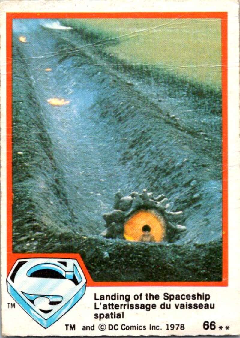 1978 OPC Superman #66 Landing of the Spaceship V51927 Image 1