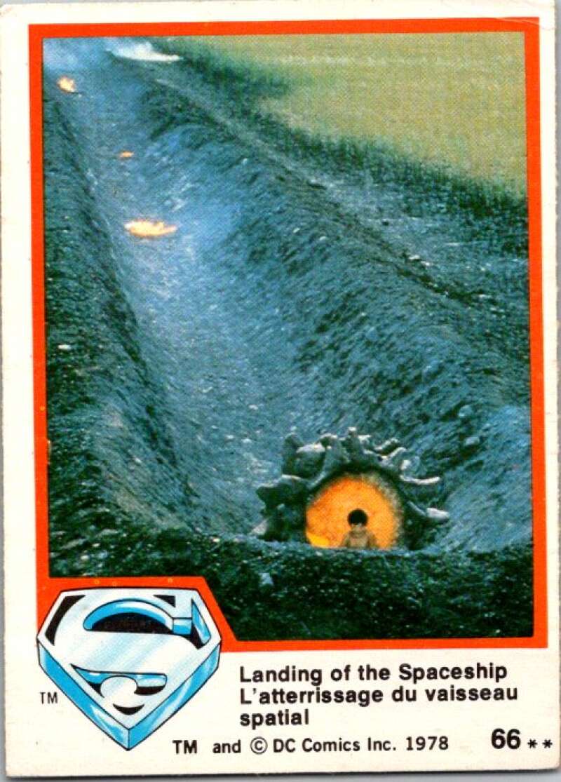1978 OPC Superman #66 Landing of the Spaceship V51929 Image 1