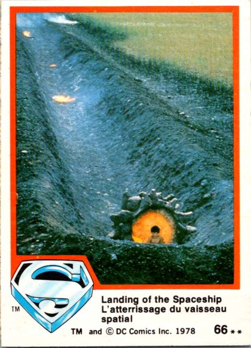 1978 OPC Superman #66 Landing of the Spaceship V51932 Image 1