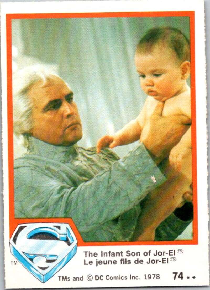 1978 OPC Superman #74 The Infant Son of Jor-El V51961 Image 1