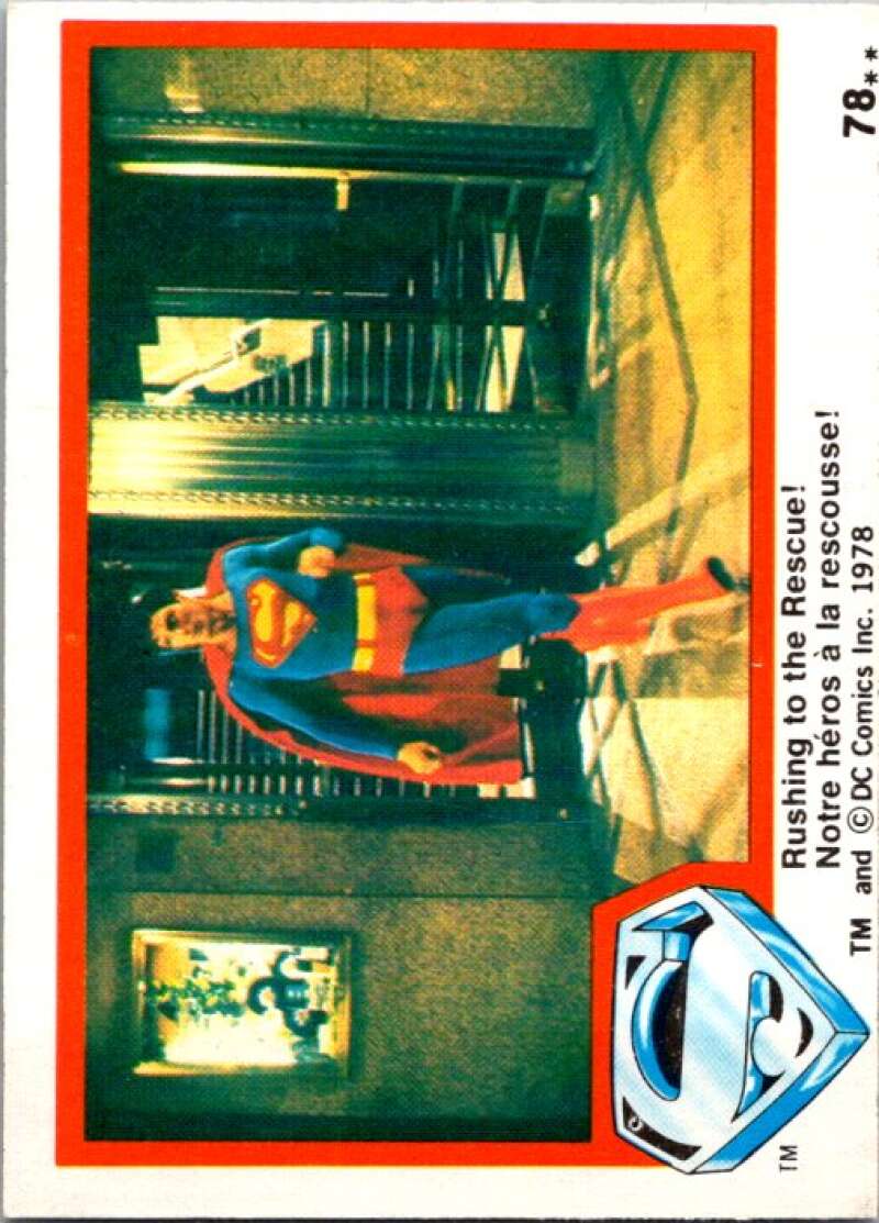 1978 OPC Superman #78 Rushing to the Rescue! V51980 Image 1