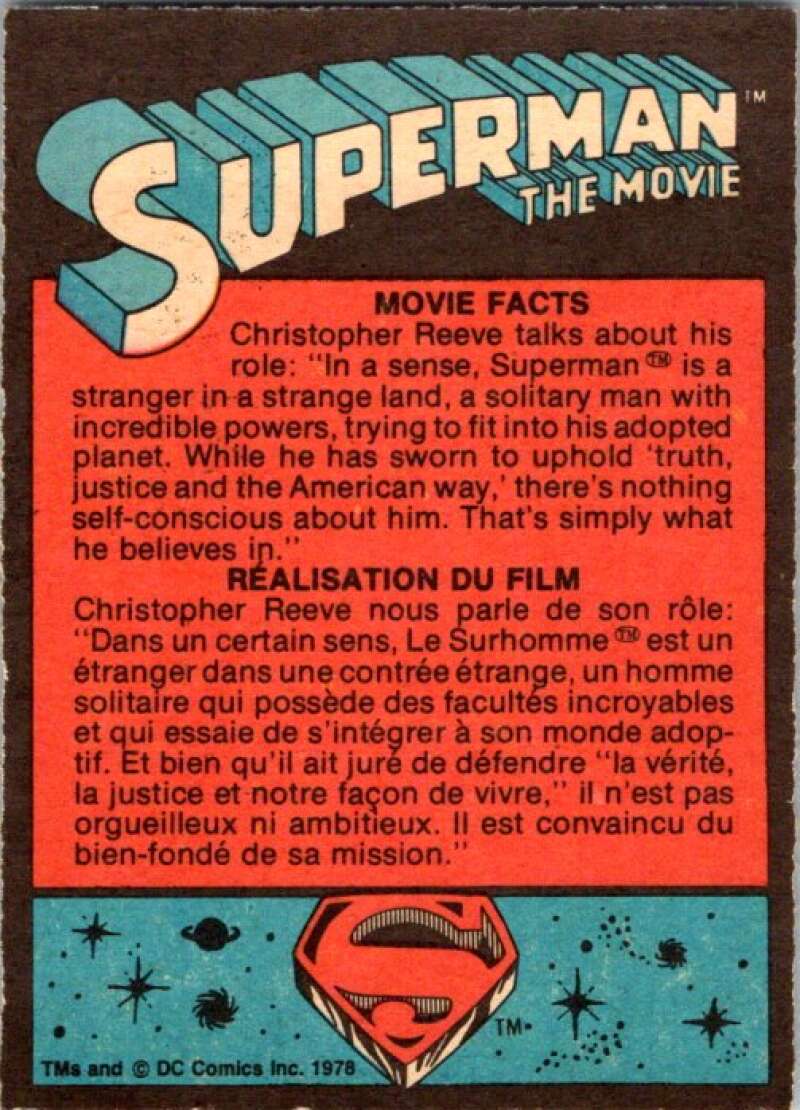 1978 OPC Superman #80 Sunset in Smallville V51987 Image 2
